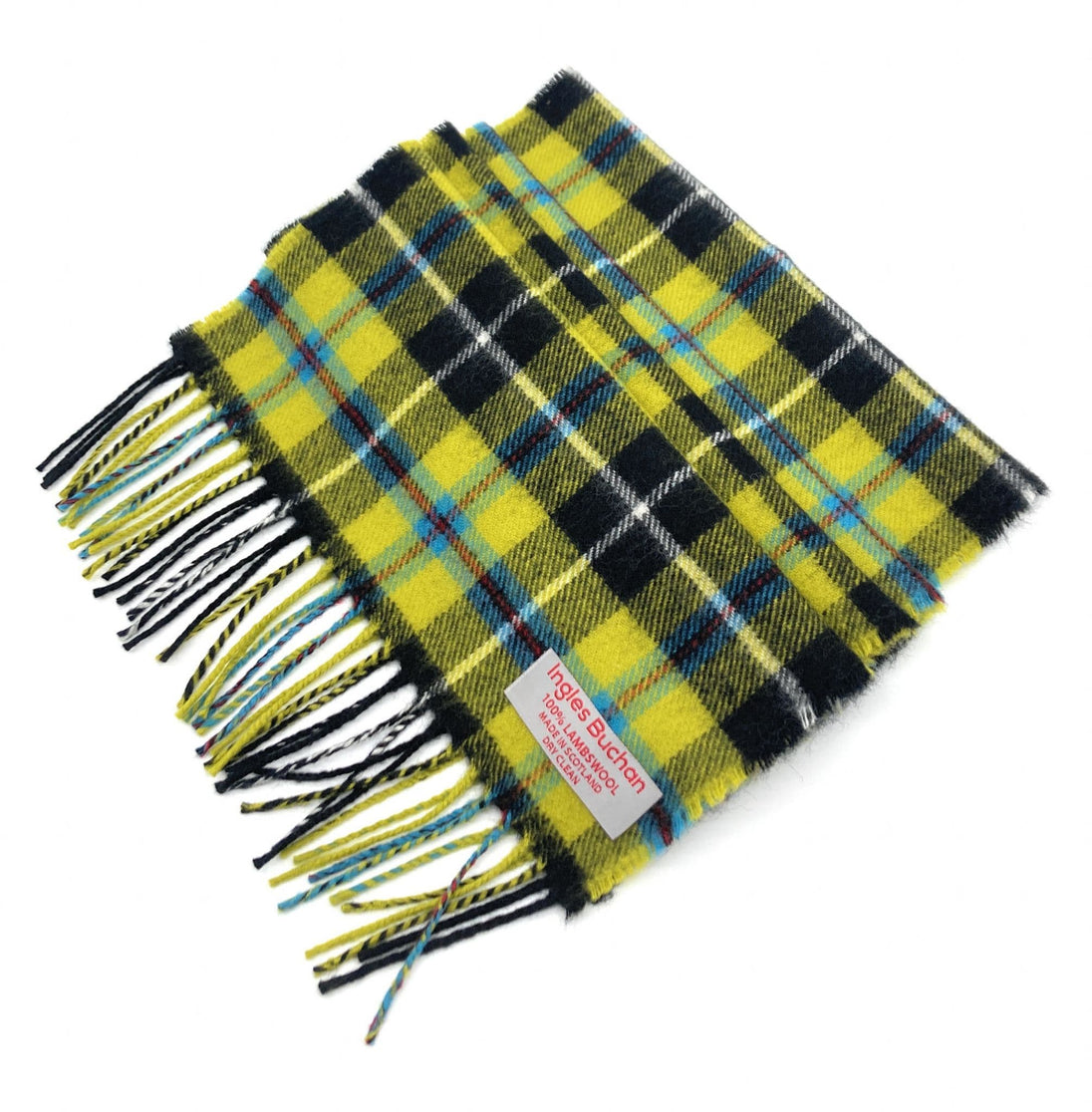 Pure Lambswool Cornish National Tartan Scarf - Made in Scotland