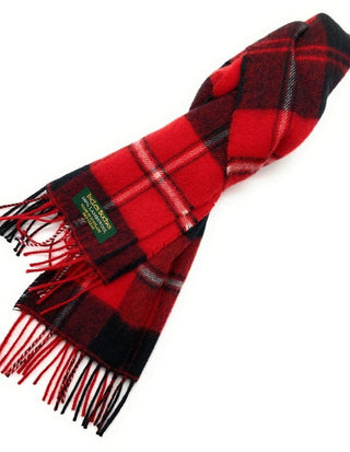 Pure Lambswool Cunningham Tartan Scarf -  Made in Scotland