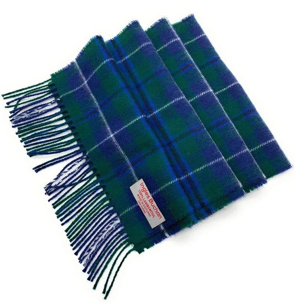 Pure Lambswool Douglas Tartan Scarf Made in Scotland
