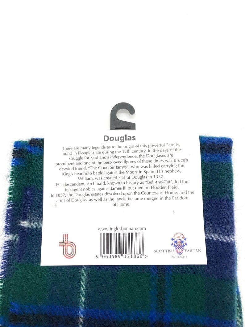 Pure Lambswool Douglas Tartan Scarf Made in Scotland