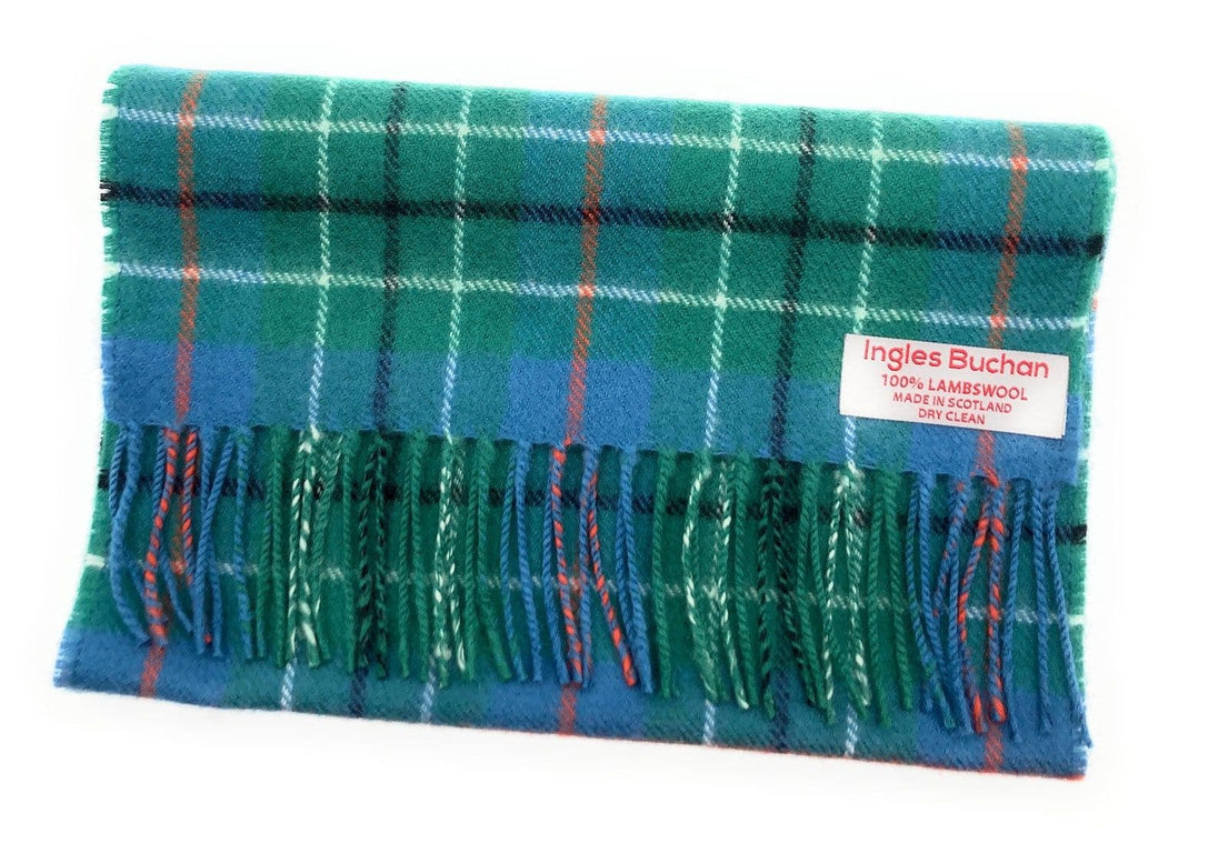 Pure Lambswool Duncan Ancient Tartan Scarf  Made in Scotland