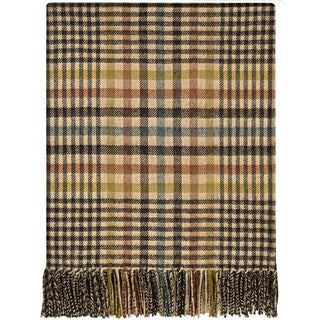 Pure Lambswool Forth Antique Glen Check Rug/Blanket - Made in Scotland