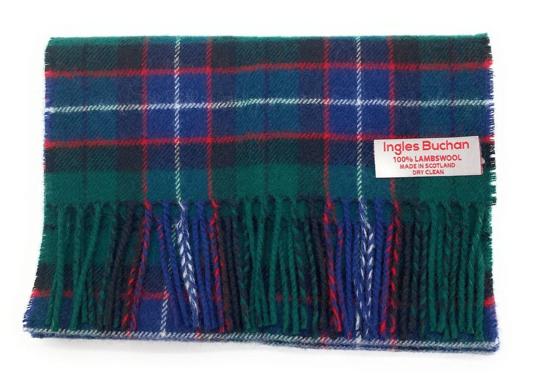 Pure Lambswool Galbraith Modern Tartan  Made in Scotland