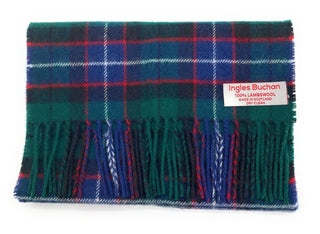 Pure Lambswool Galbraith Modern Tartan  Made in Scotland