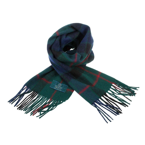 Pure Lambswool Gunn Modern Tartan Clan Scarf