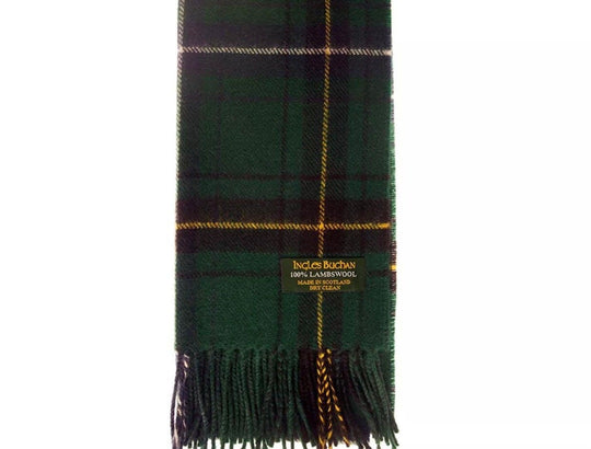 Pure Lambswool Henderson Tartan Scarf By Ingles Buchan of Scotland