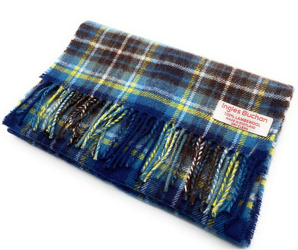 Pure Lambswool Holyrood Tartan Scarf By Ingles Buchan of Scotland