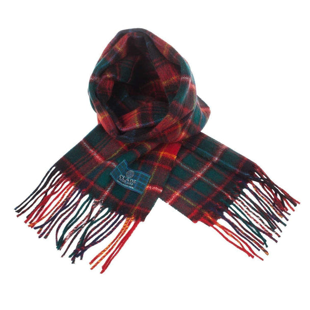 Pure Lambswool Innes Red Tartan Scarf