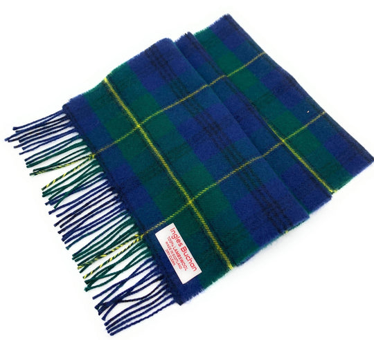 Pure Lambswool Johnstone Tartan Scarf - Made in Scotland