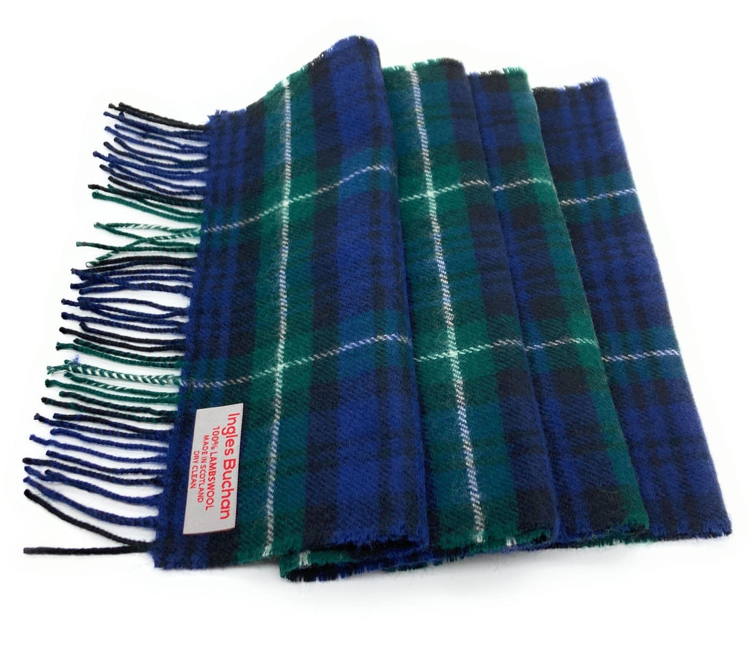 Pure Lambswool Lamont Modern Tartan Scarf - Made in Scotland