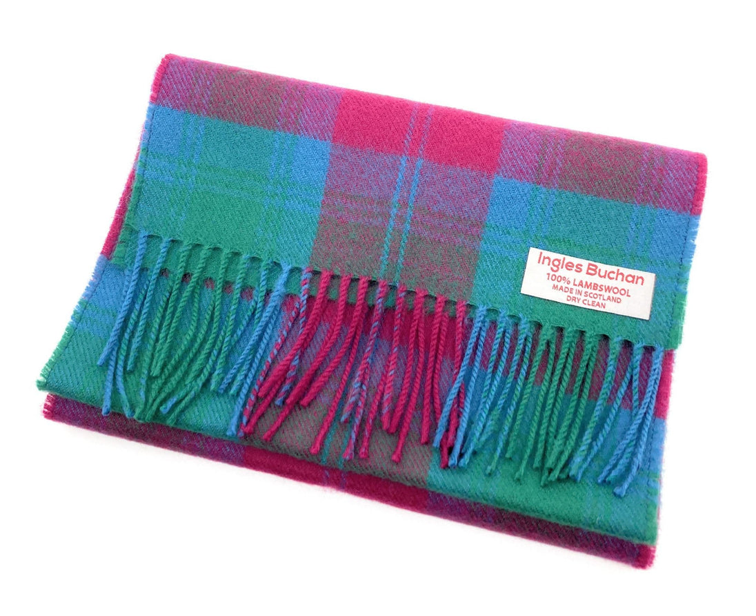 Pure Lambswool Lindsay Ancient Tartan Scarf - Made  in Scotland