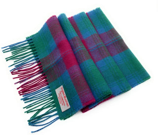 Pure Lambswool Lindsay Ancient Tartan Scarf - Made  in Scotland