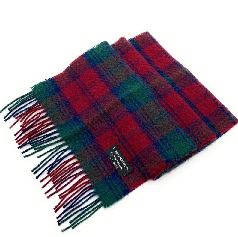 Pure Lambswool Lindsay Tartan Scarf By Ingles Buchan of Scotland