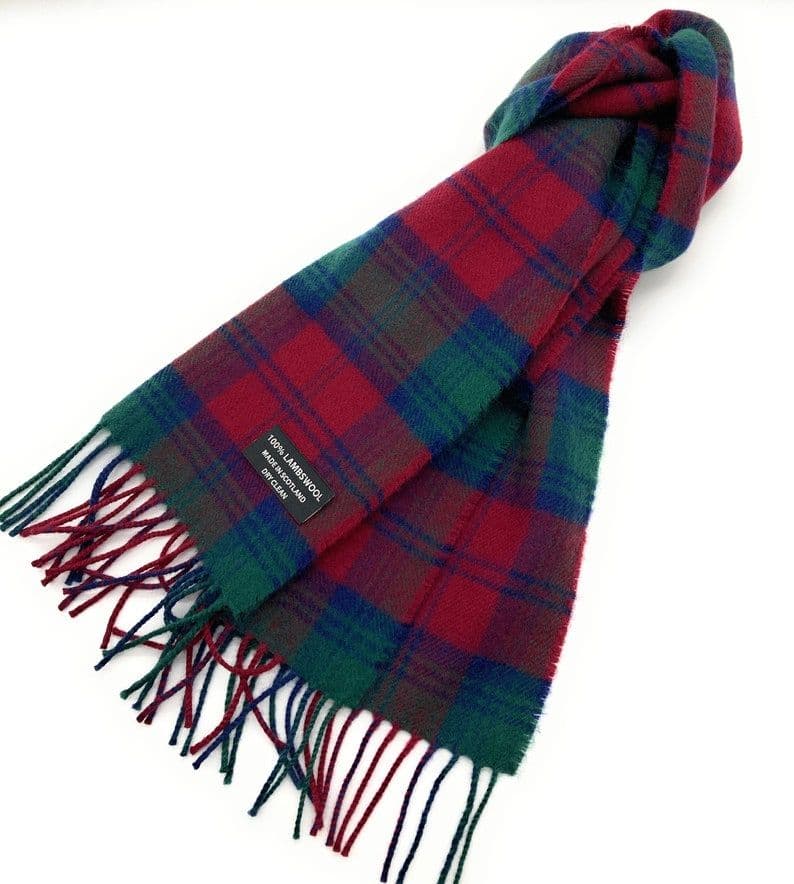 Pure Lambswool Lindsay Tartan Scarf By Ingles Buchan of Scotland