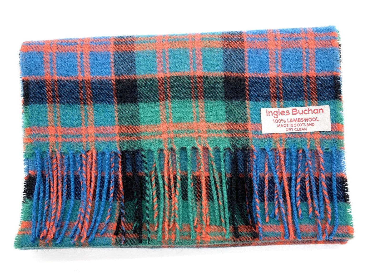 Pure Lambswool MacDonald Ancient Tartan Scarf By Ingles Buchan of Scotland