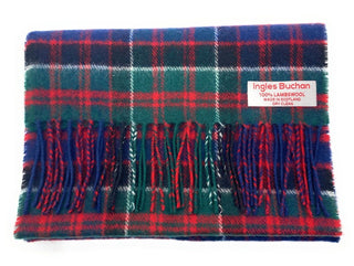 Pure Lambswool MacDonald Tartan Scarf By Ingles Buchan of Scotland