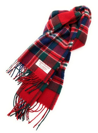 Pure Lambswool MacFarlane Tartan Scarf By Ingles Buchan
