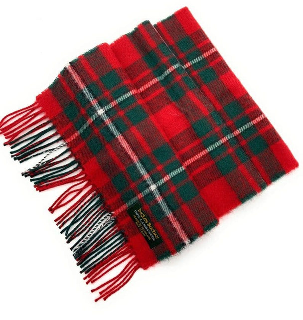 Pure Lambswool MacGregor Tartan Scarf By Ingles Buchan of Scotland
