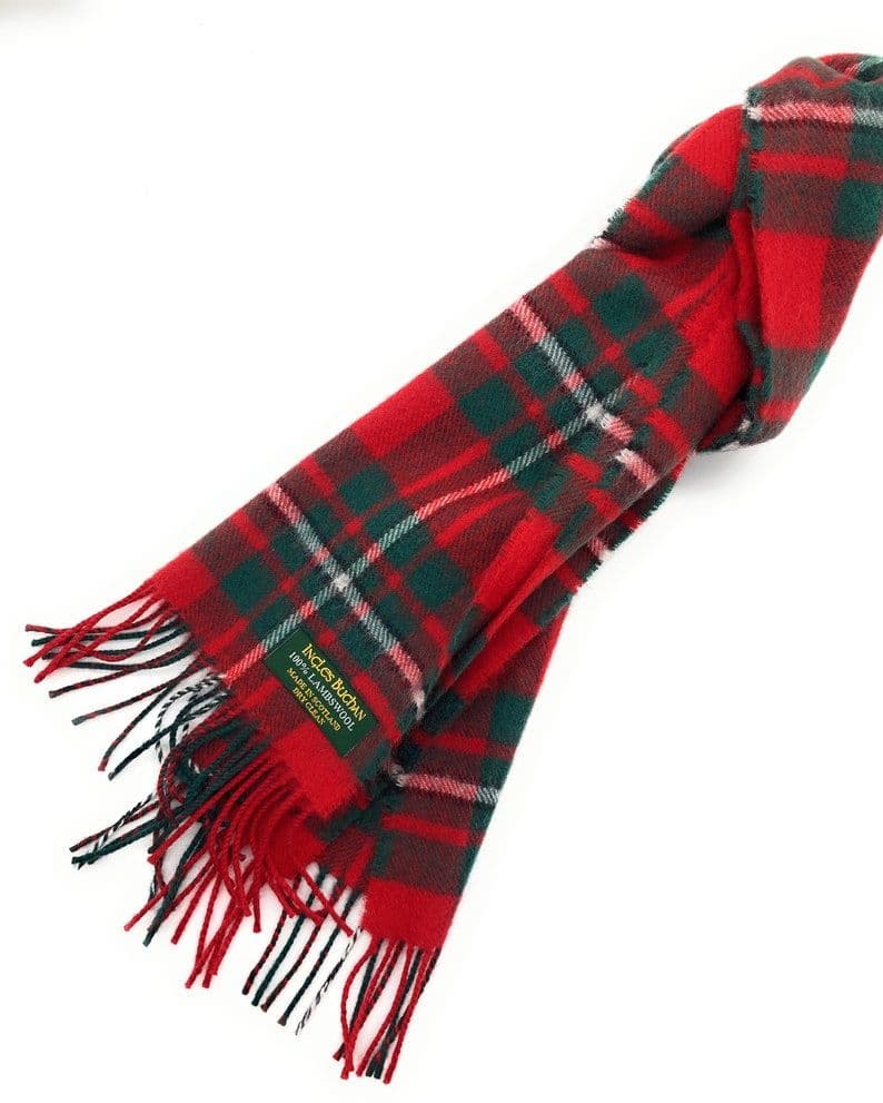 Pure Lambswool MacGregor Tartan Scarf By Ingles Buchan of Scotland