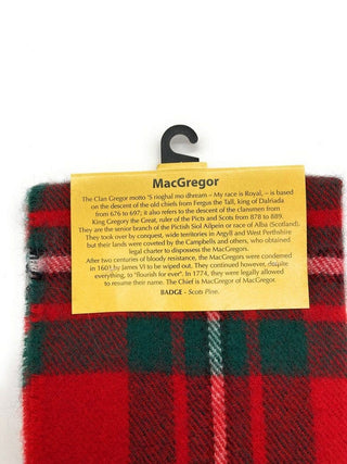 Pure Lambswool MacGregor Tartan Scarf By Ingles Buchan of Scotland
