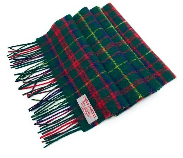 Pure Lambswool MacIntosh Hunting Modern Tartan Scarf By Ingles Buchan of Scotland