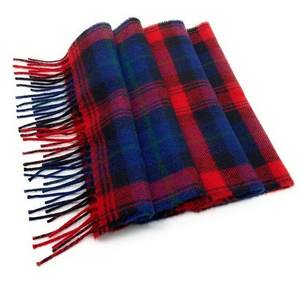 Pure Lambswool MacLachlan Tartan Scarf By Ingles Buchan of Scotland