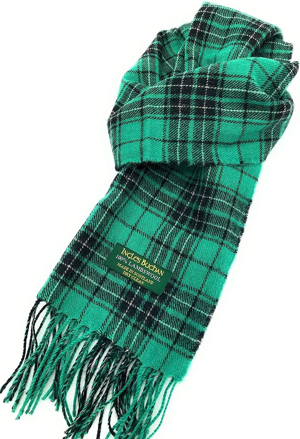 Pure Lambswool MacLean Hunting Ancient Tartan Scarf By Ingles Buchan of Scotland