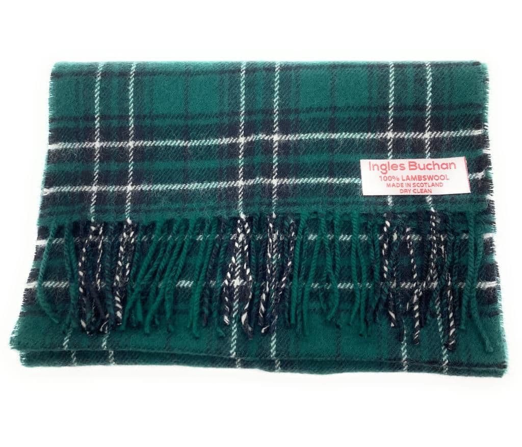 Pure Lambswool MacLean Hunting Modern Tartan Scarf - Made in Scotland