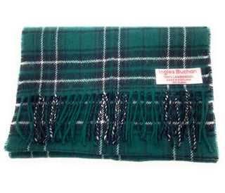 Pure Lambswool MacLean Hunting Modern Tartan Scarf - Made in Scotland