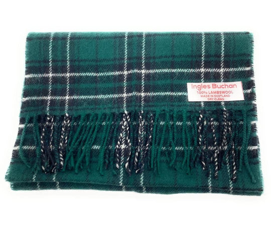 Pure Lambswool MacLean Hunting Modern Tartan Scarf - Made in Scotland