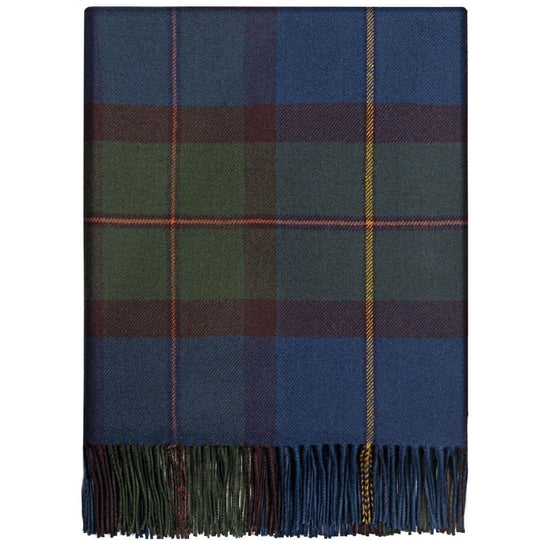 Pure Lambswool MacLeod of Harris Antique Tartan Rug/Blanket - Made in Scotland