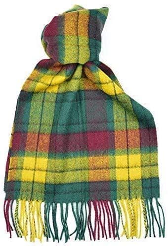Pure Lambswool MacMillan Old Tartan Scarf by Ingles Buchan of Scotland