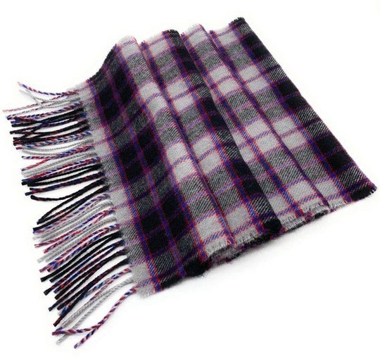 Pure Lambswool MacPherson Hunting Modern Tartan Scarf By Ingles Buchan of Scotland