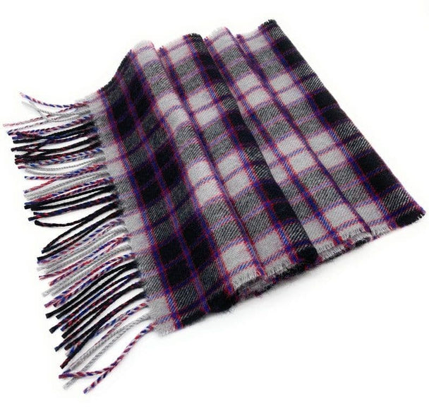 Pure Lambswool MacPherson Hunting Modern Tartan Scarf By Ingles Buchan of Scotland