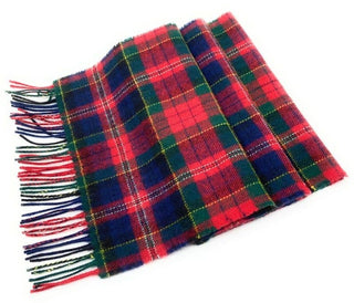Pure Lambswool MacPherson Tartan Scarf By Ingles Buchan of Scotland