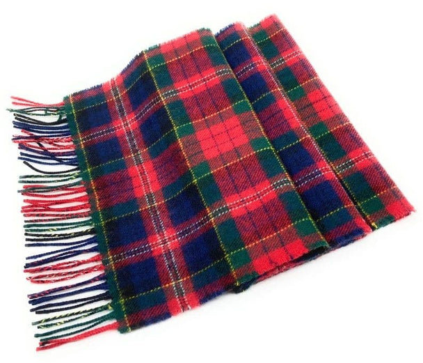Pure Lambswool MacPherson Tartan Scarf By Ingles Buchan of Scotland