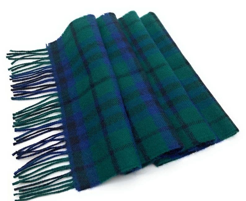 Pure Lambswool Marshall Tartan Scarf By Ingles Buchan of Scotland
