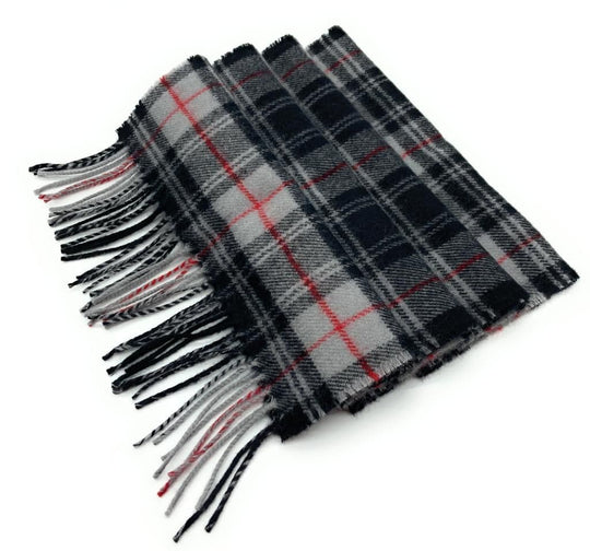 Pure Lambswool Moffat Modern Tartan Scarf - Made in Scotland