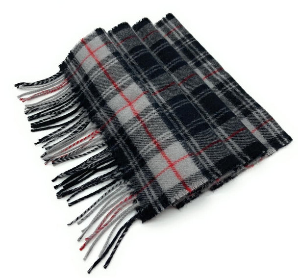 Pure Lambswool Moffat Modern Tartan Scarf - Made in Scotland