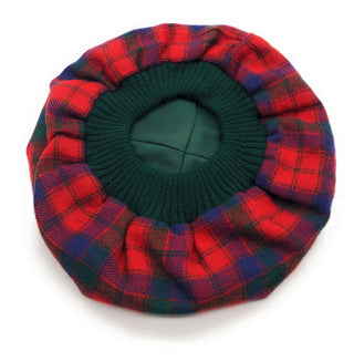 Pure Lambswool Robertson Red Tartan Tam & Scarf Set - Made in Scotland