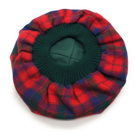 Pure Lambswool Robertson Red Tartan Tam & Scarf Set - Made in Scotland