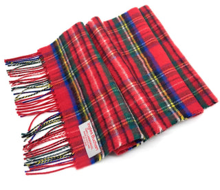 Pure Lambswool Royal Stewart Tartan Scarf - Made in Scotland