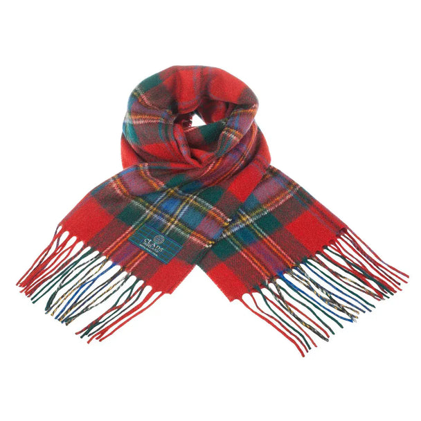 Pure Lambswool Scottish MacLean of Duart Tartan Clan Unisex Scarf