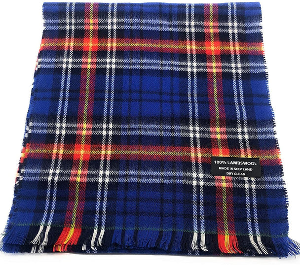 Pure Lambswool Scottish Tartan Army Football Tartan Scarf By Ingles Buchan of Scotland