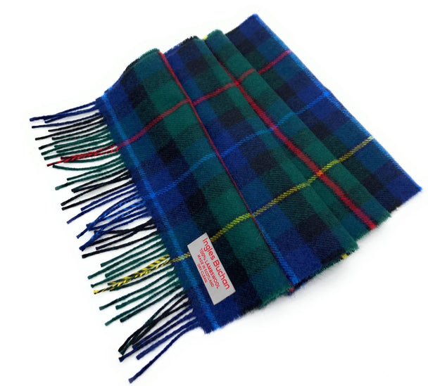 Pure Lambswool Smith Modern Tartan Scarf - Made in Scotland