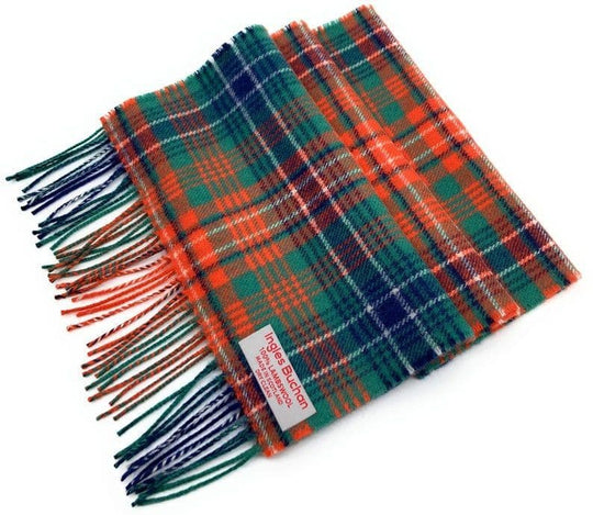 Pure Lambswool Wilson Ancient Tartan Scarf By Ingles Buchan of Scotland