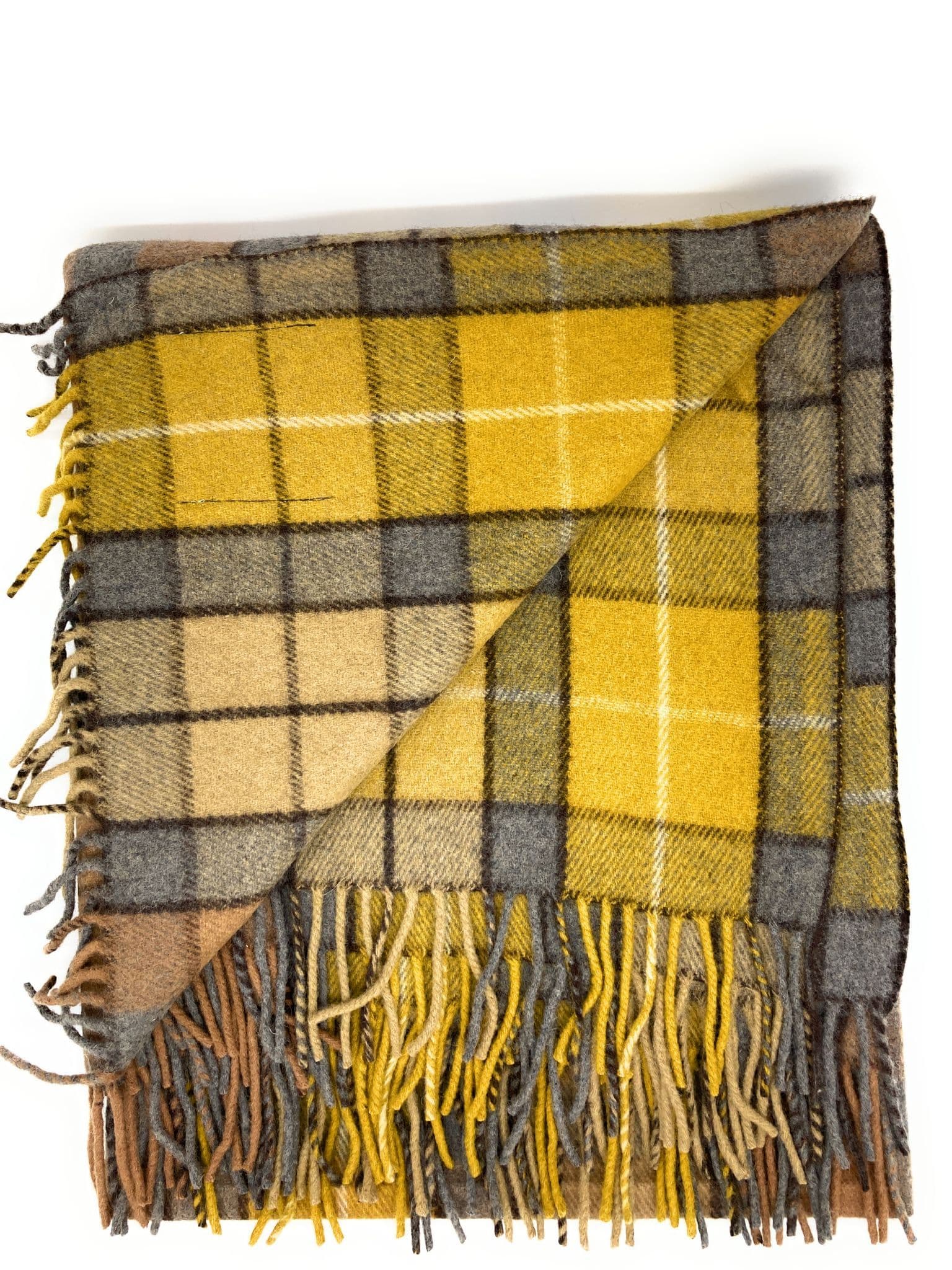 Pure Wool Buchanan Natural Tartan Travel Rug/Blanket