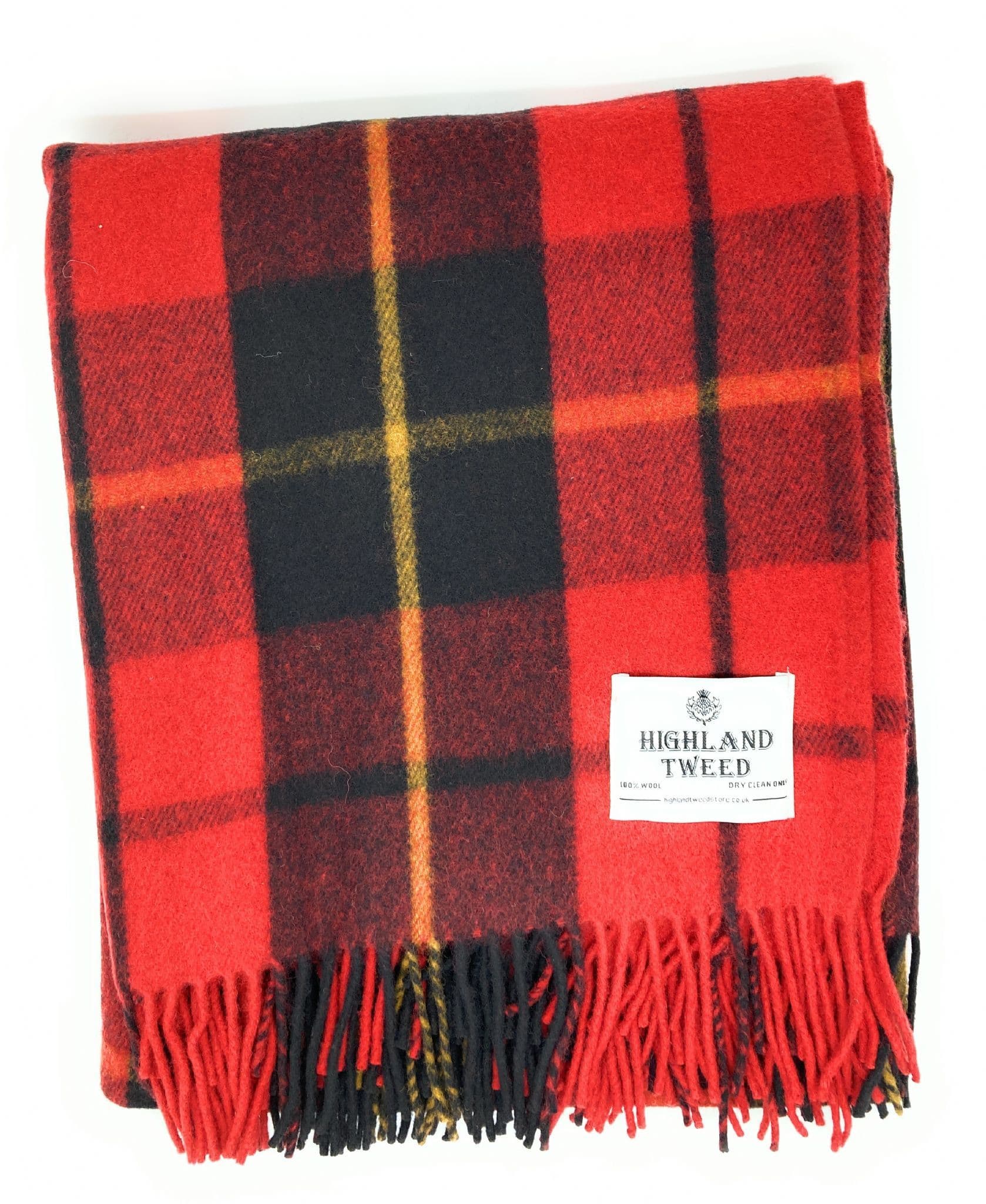 Pure Wool Wallace Tartan Travel Blanket