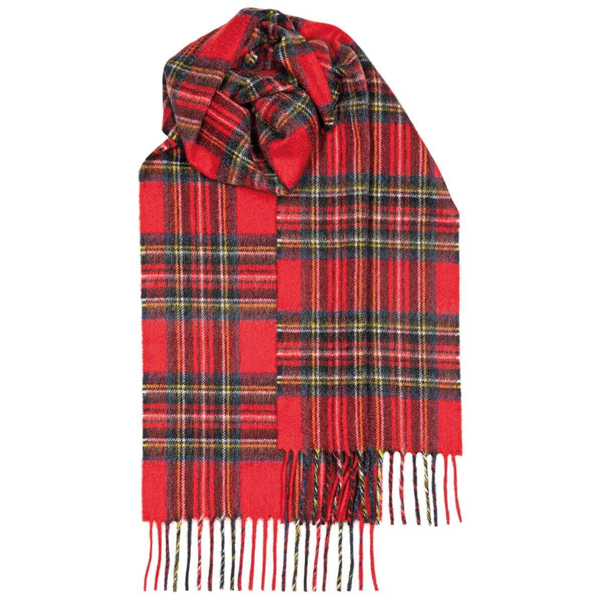 Royal Stewart Tartan Luxury Cashmere Scarf - Made in Scotland