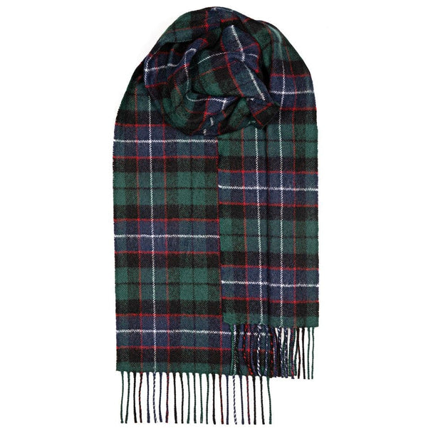 Russell Modern Tartan Pure  Lambswool Unisex Scarf - Made in Scotland